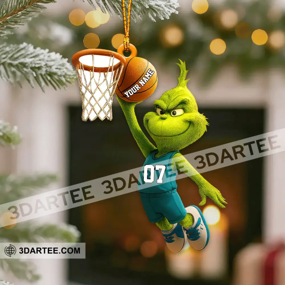 Christmas Basketball Home Decor Christmas Ornament Personalized Ornament Ornament