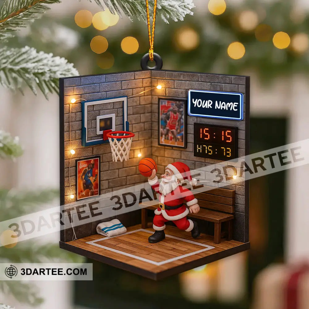 Christmas Basketball Home Decor Christmas Ornament Personalized Ornament Ornament