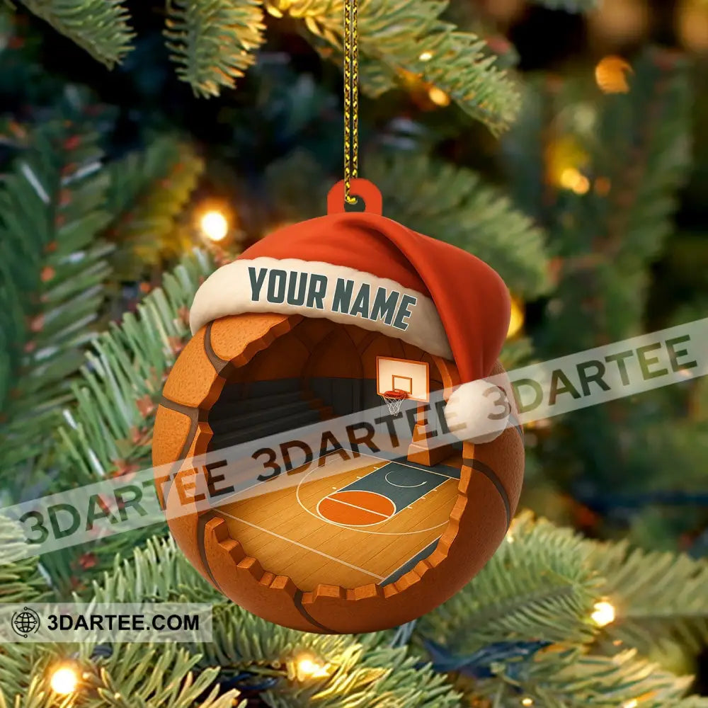 Christmas Basketball Lover Home Decor Christmas Ornament Personalized Ornament Ornament