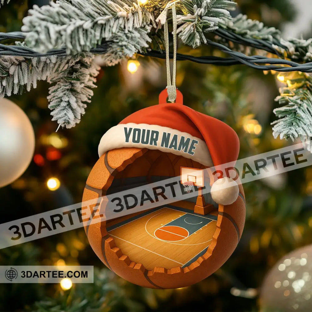 Christmas Basketball Lover Home Decor Christmas Ornament Personalized Ornament Ornament