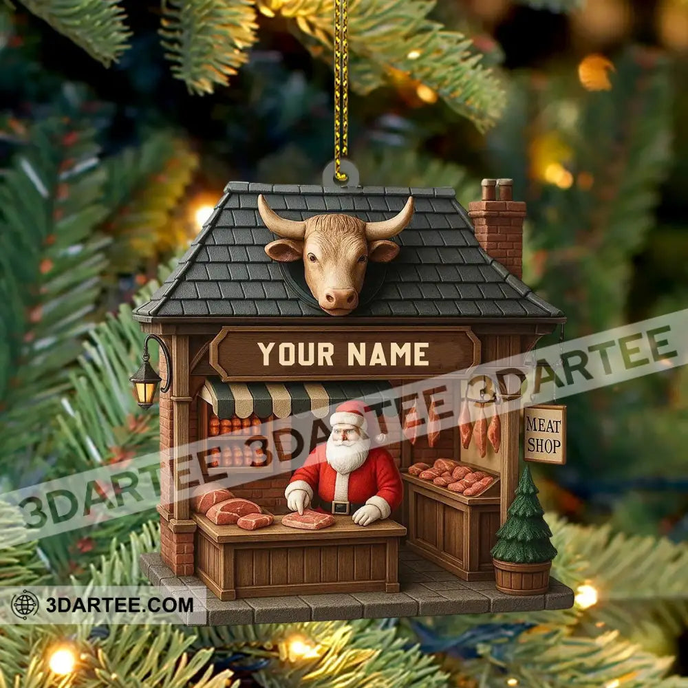 Christmas Beef Home Decor Christmas Ornament Personalized Ornament Ornament