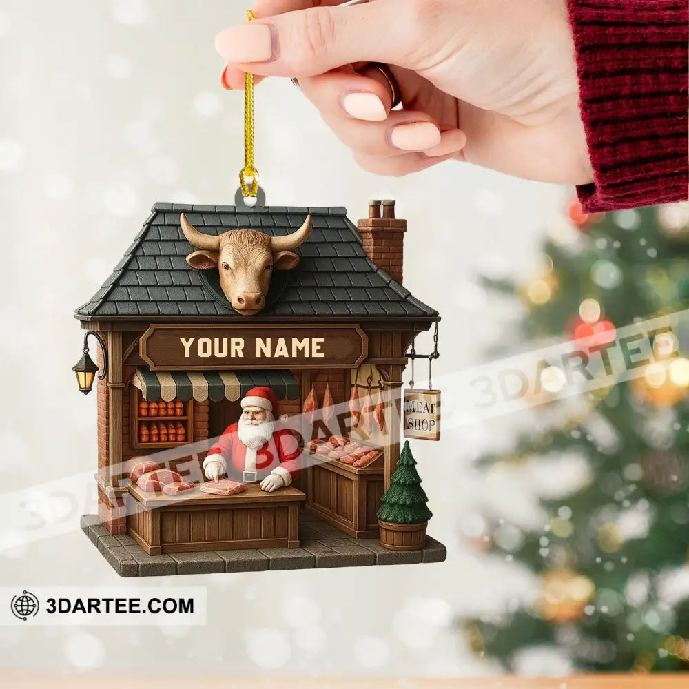 Christmas Beef Home Decor Christmas Ornament Personalized Ornament Ornament