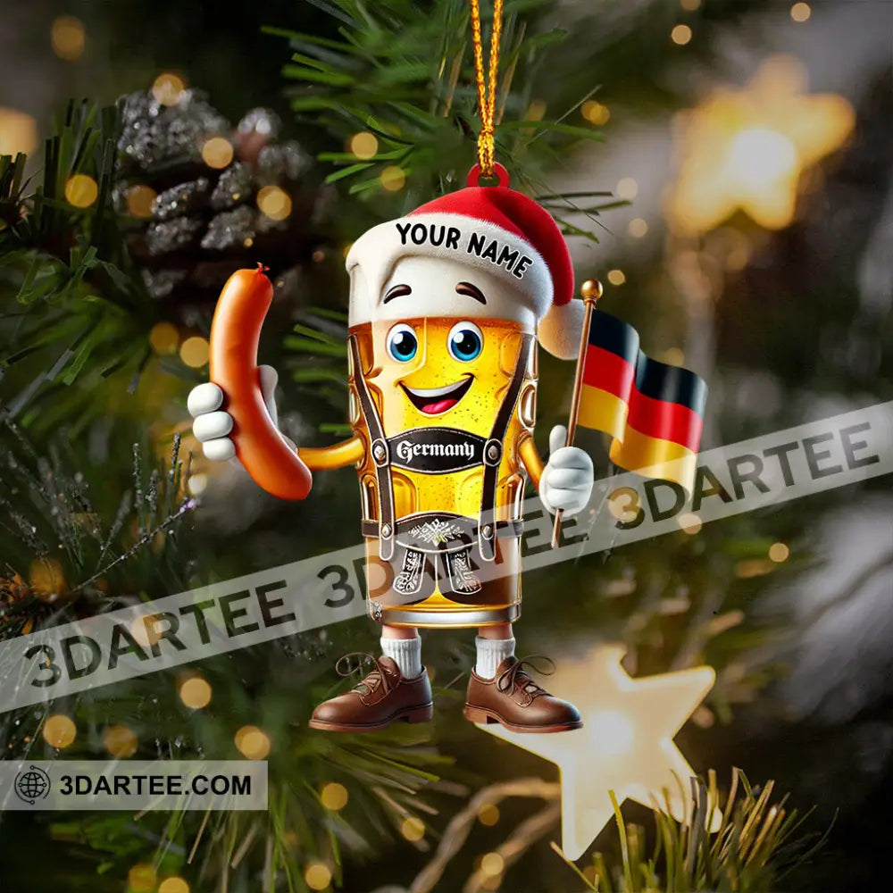 Christmas Beer Home Decor Christmas Ornament Personalized Ornament Ornament