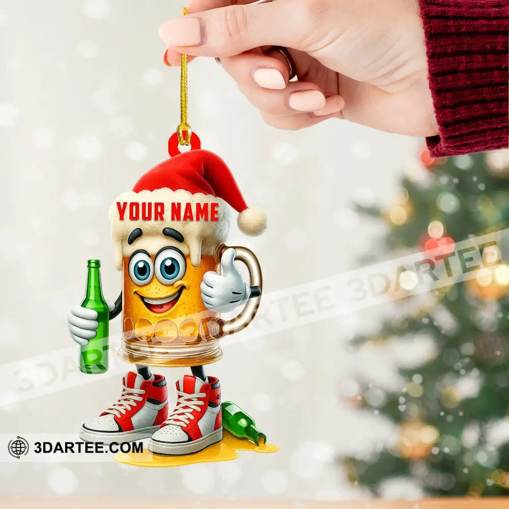 Christmas Beer Home Decor Christmas Ornament Personalized Ornament Ornament