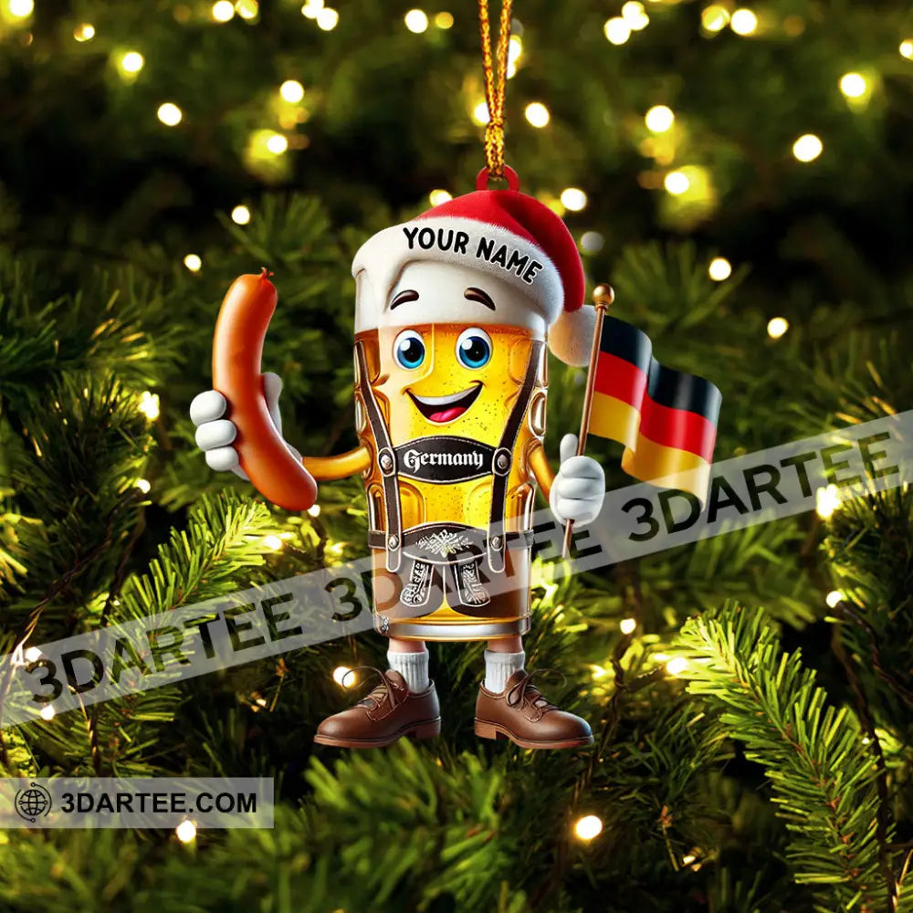 Christmas Beer Home Decor Christmas Ornament Personalized Ornament Ornament