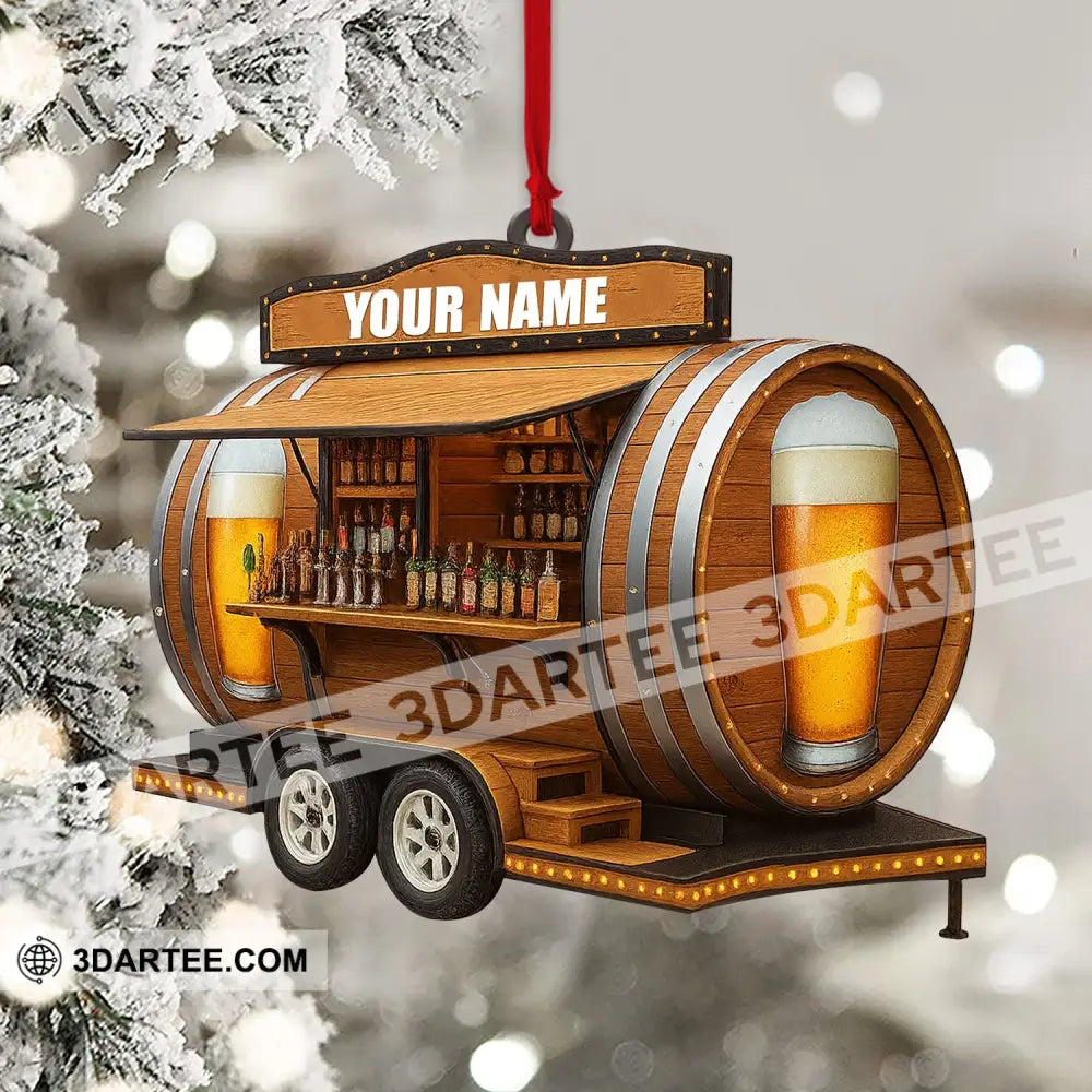 Christmas Beer Shop Home Decor Christmas Ornament Personalized Ornament Ornament