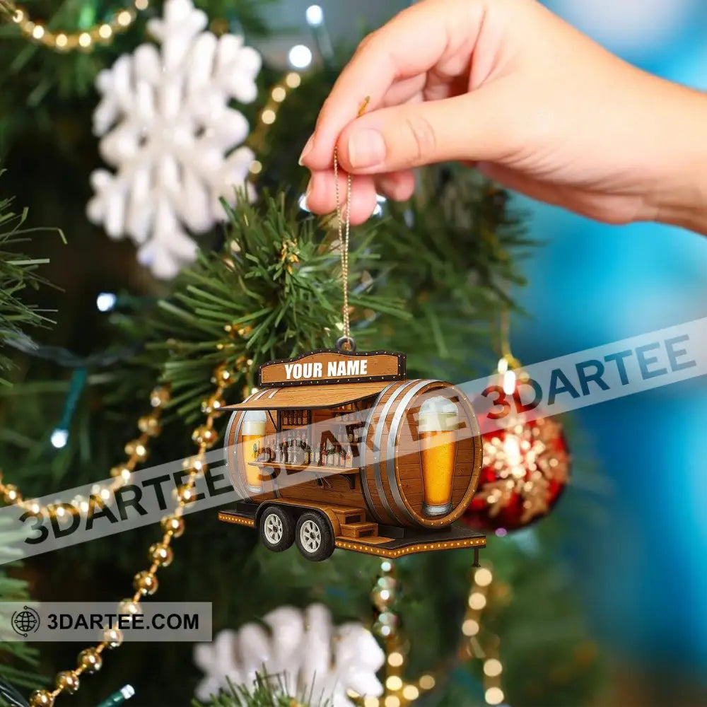 Christmas Beer Shop Home Decor Christmas Ornament Personalized Ornament Ornament
