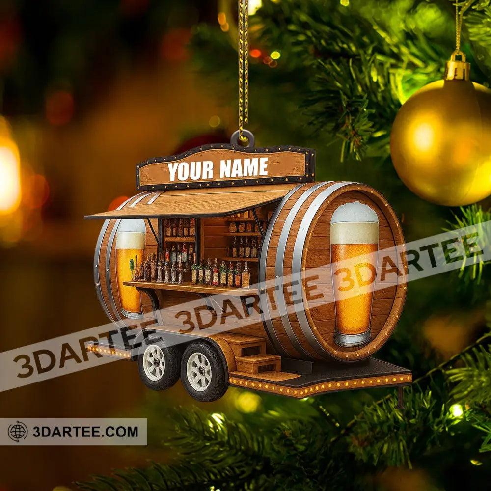 Christmas Beer Shop Home Decor Christmas Ornament Personalized Ornament Ornament