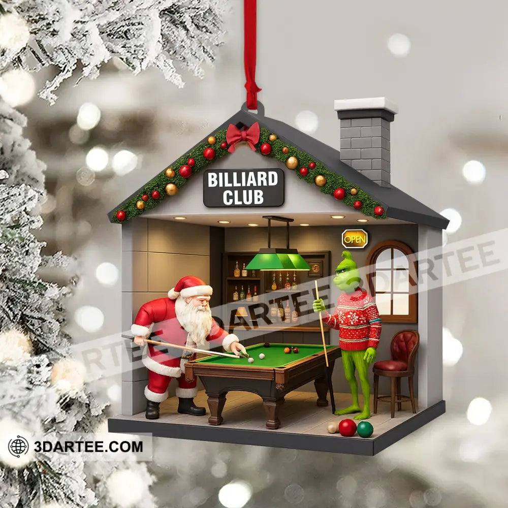Christmas Billiard Lover Home Decor Christmas Ornament Personalized Ornament Ornament