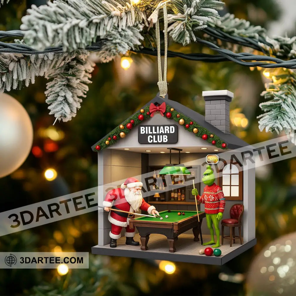 Christmas Billiard Lover Home Decor Christmas Ornament Personalized Ornament Ornament