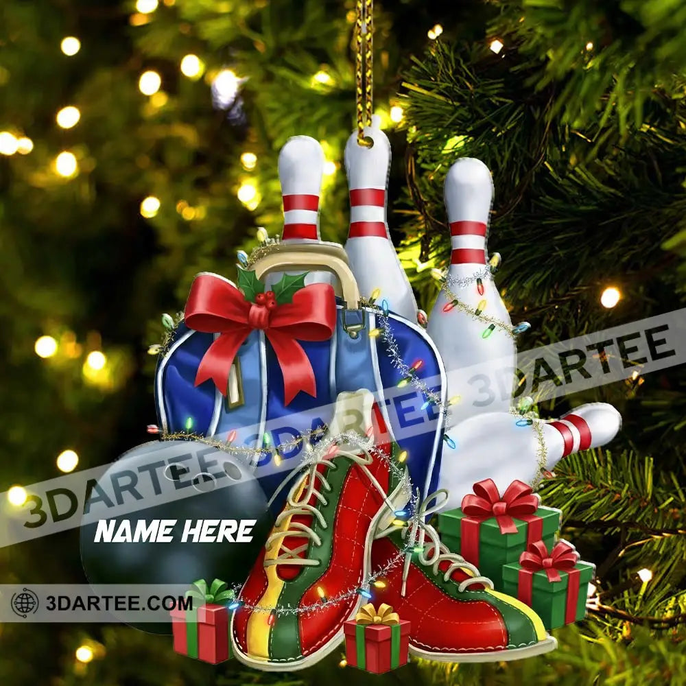 Christmas Bowling Home Decor Christmas Ornament Personalized Ornament Ornament