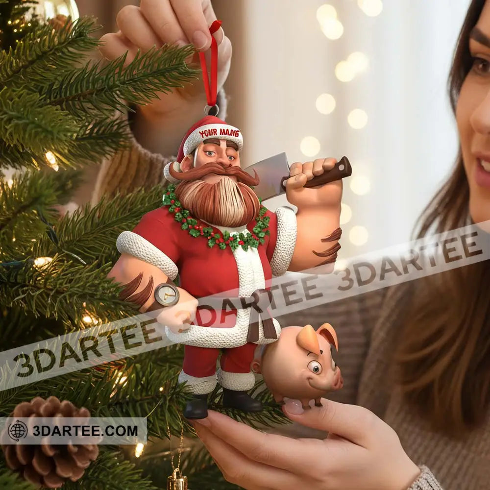Christmas Butcher Home Decor Christmas Ornament Personalized Ornament Ornament