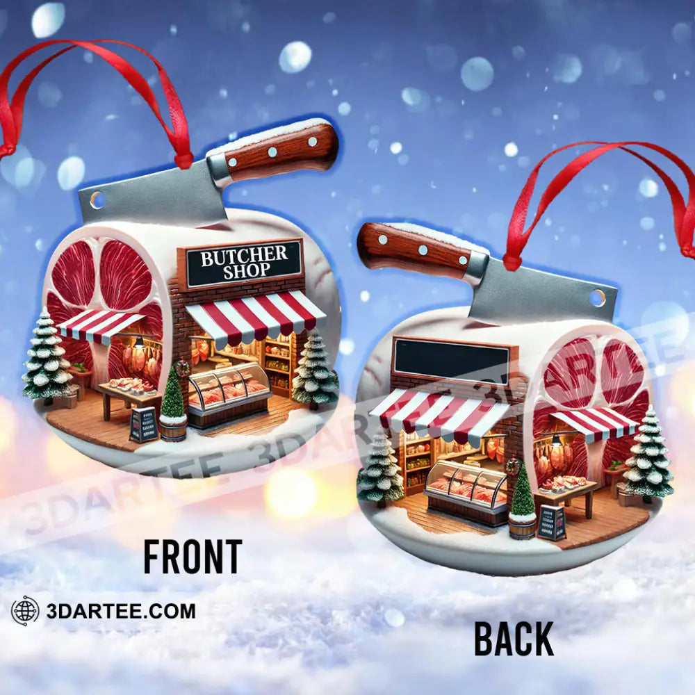 Christmas Butcher Shop Home Decor Christmas Ornament Personalized Ornament Ornament