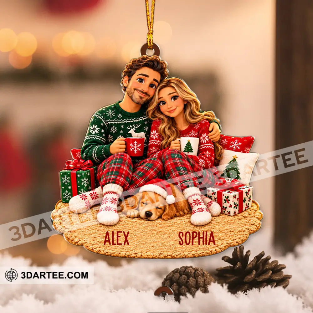 Christmas Couple Home Decor Christmas Ornament Personalized Ornament - Ornament