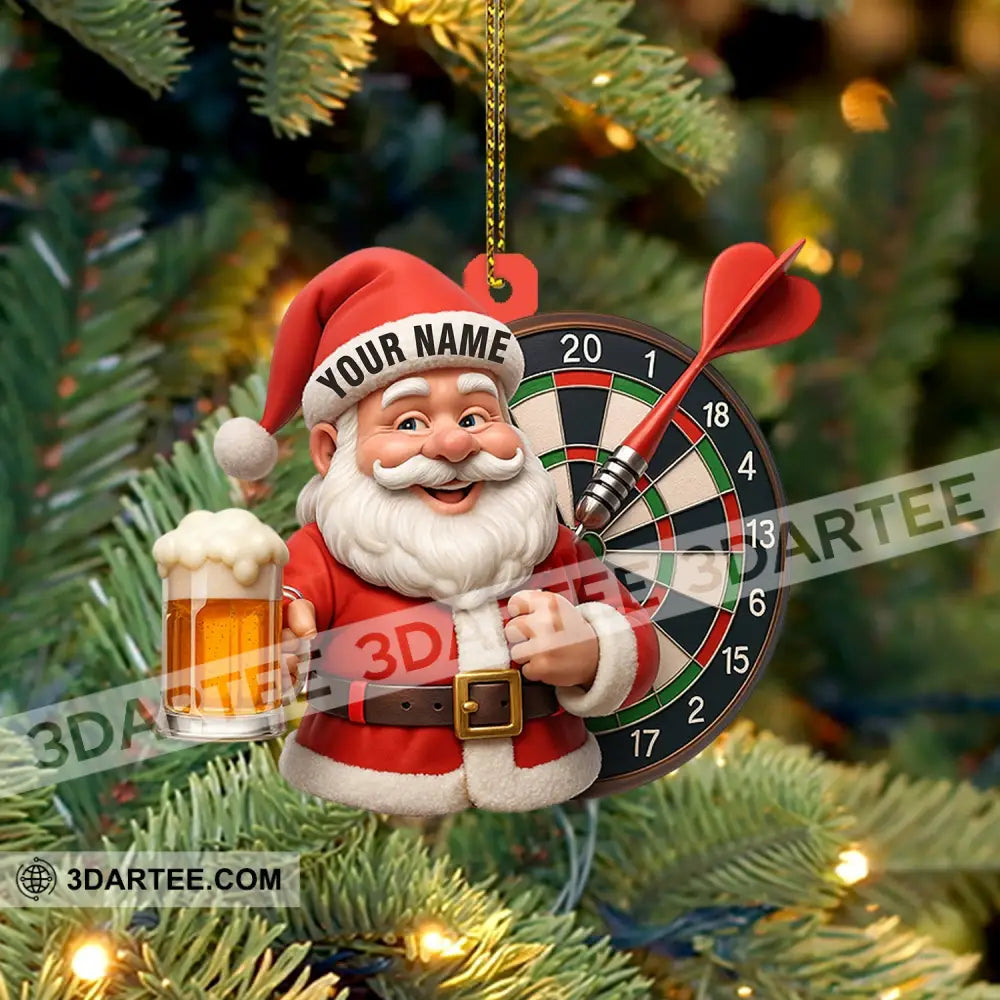 Christmas Darts And Beer Lover Home Decor Christmas Ornament Personalized Ornament Ornament