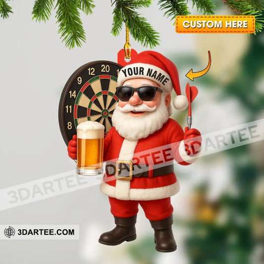 Christmas Darts Santa Home Decor Christmas Ornament Personalized Ornament 3.54’’ / 1 Ornament Ornament