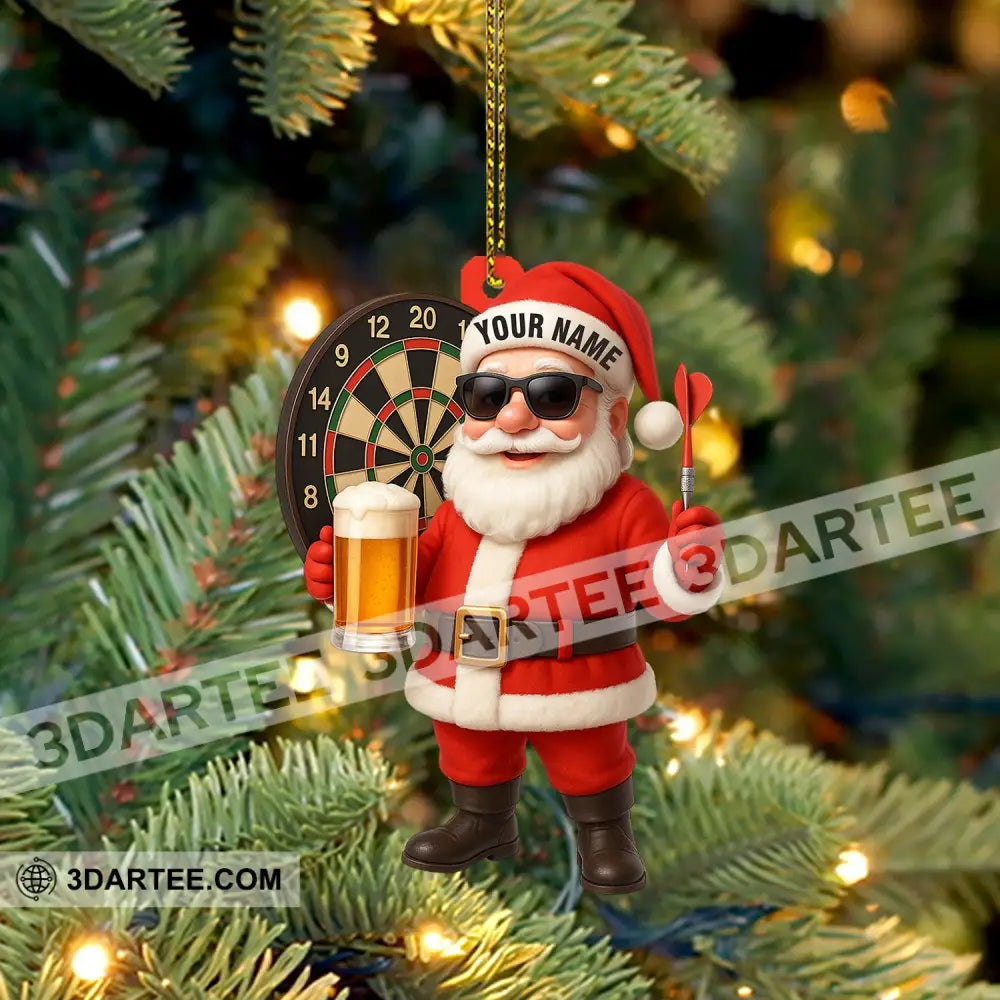 Christmas Darts Santa Home Decor Christmas Ornament Personalized Ornament Ornament