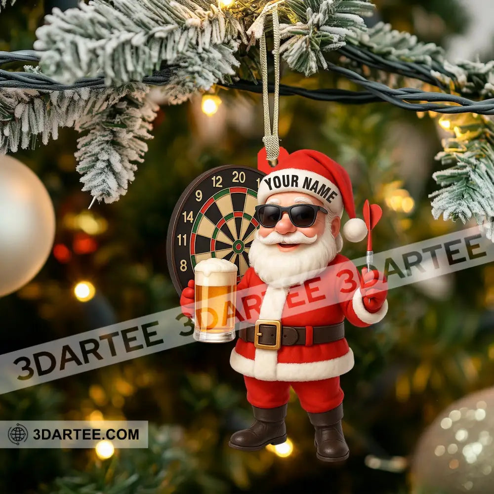 Christmas Darts Santa Home Decor Christmas Ornament Personalized Ornament Ornament