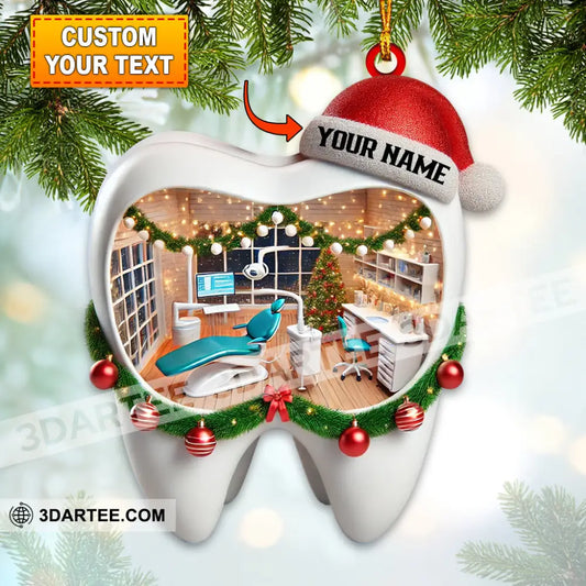 Christmas Dentist Home Decor Christmas Ornament Personalized Ornament 3.54’’ / 1 Ornament Ornament