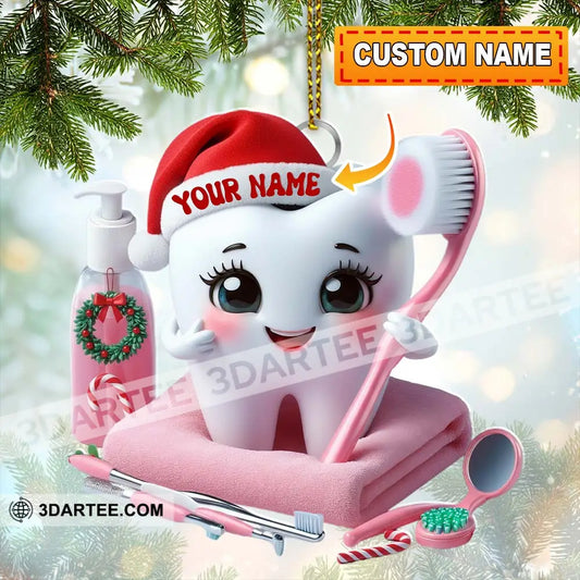Christmas Dentist Home Decor Christmas Ornament Personalized Ornament 3.54’’ / 1 Ornament Ornament