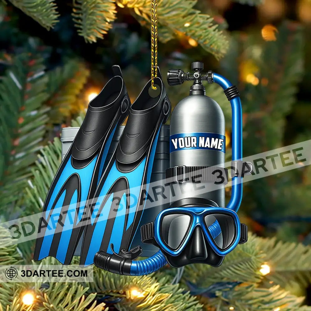 Christmas Diving Home Decor Christmas Ornament Personalized Ornament Ornament