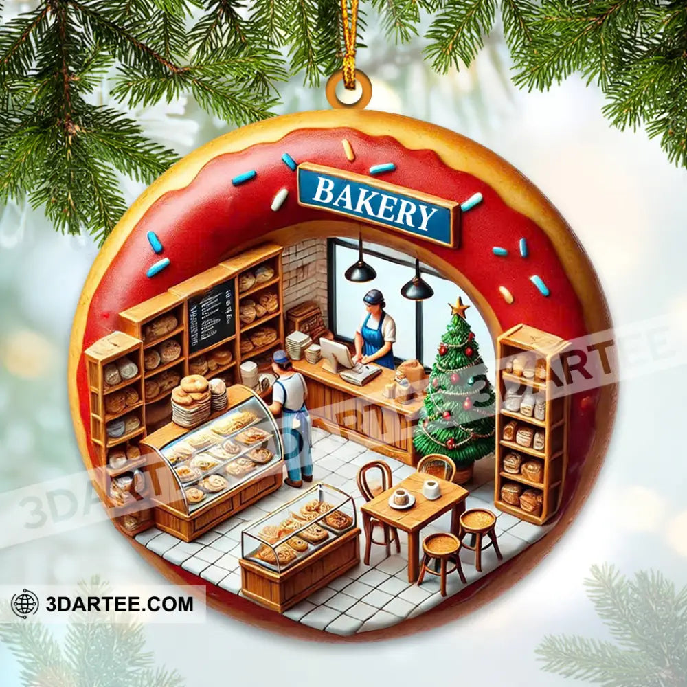 Christmas Donut Bakery Home Decor Christmas Ornament Personalized Ornament Ornament
