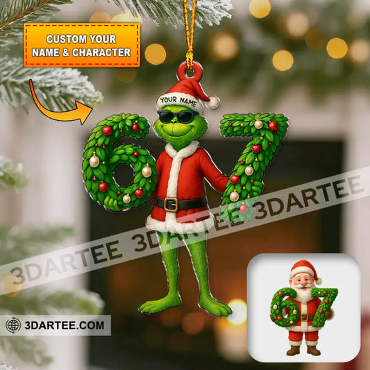 Christmas Funny 67 Meme Gifts Home Decor Christmas Ornament Personalized Ornament 3.54’’ / 1 Ornament Ornament