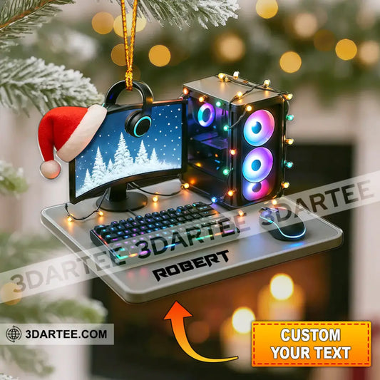 Christmas Gaming Lover Home Decor Christmas Ornament Personalized Ornament 3.54’’ / 1 Ornament Ornament