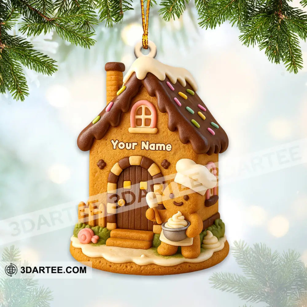 Christmas Gingerbread Home Decor Christmas Ornament Personalized Ornament Ornament