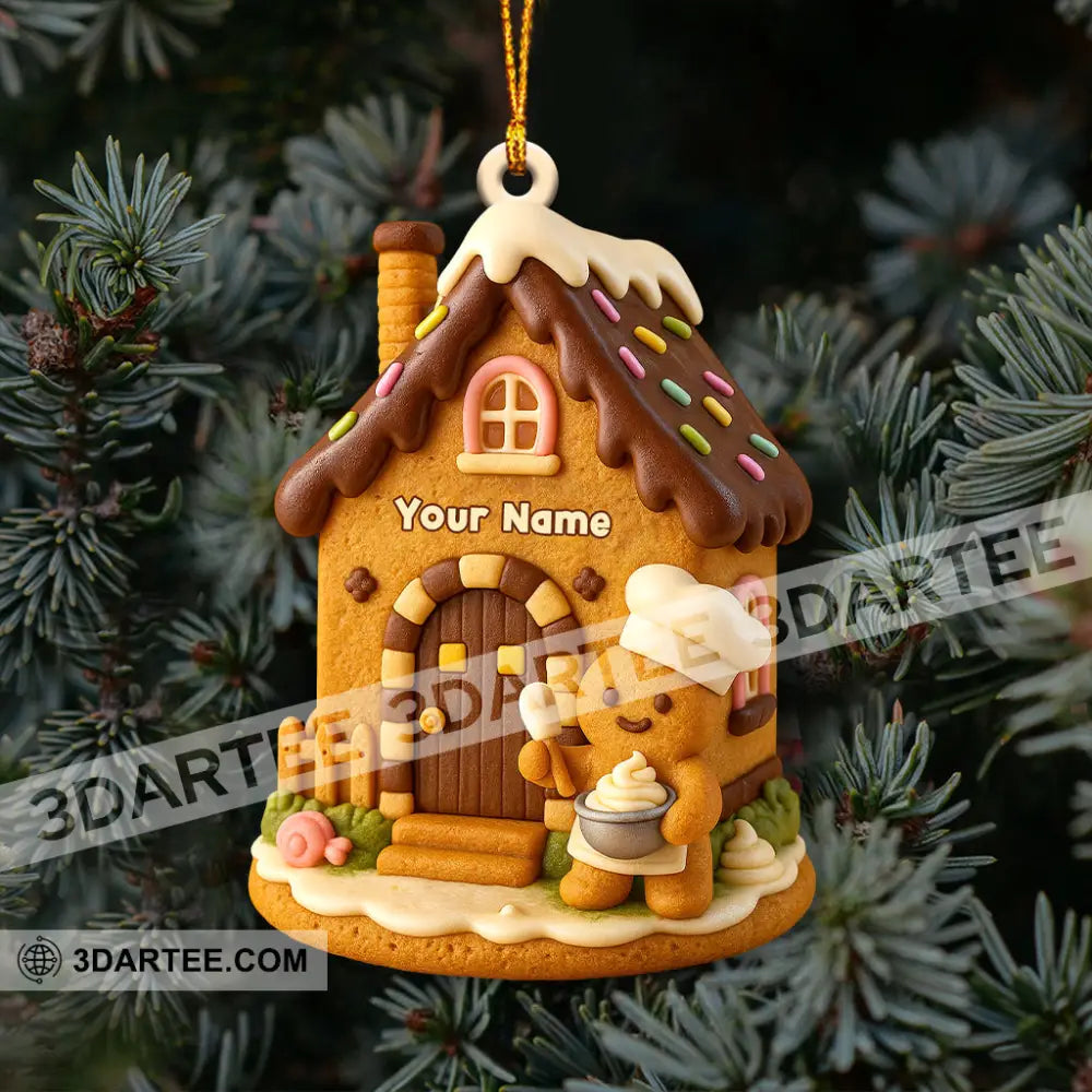 Christmas Gingerbread Home Decor Christmas Ornament Personalized Ornament Ornament