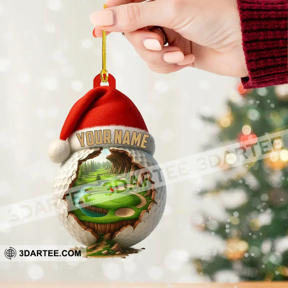 Christmas Golf Lover Home Decor Christmas Ornament Personalized Ornament Ornament