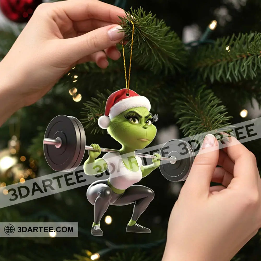 Christmas Gym Girl Home Decor Christmas Ornament Personalized Ornament Ornament