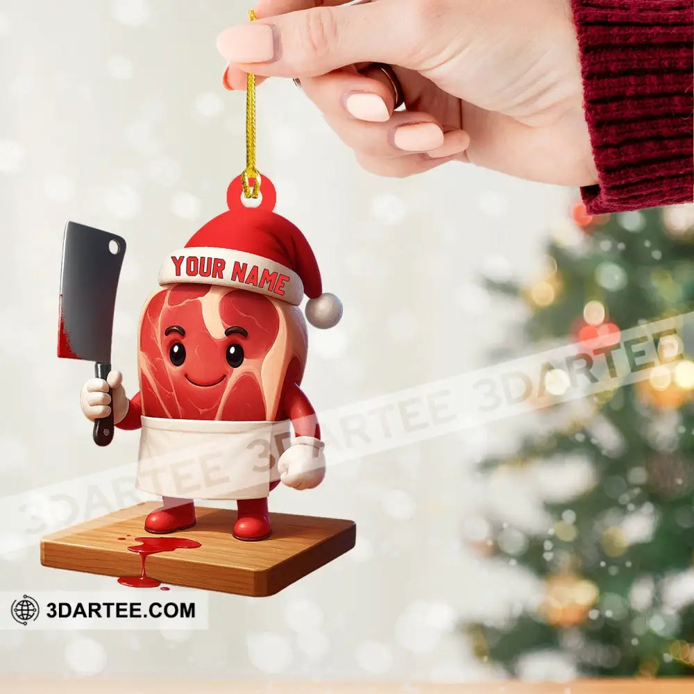 Christmas Meat Home Decor Christmas Ornament Personalized Ornament Ornament