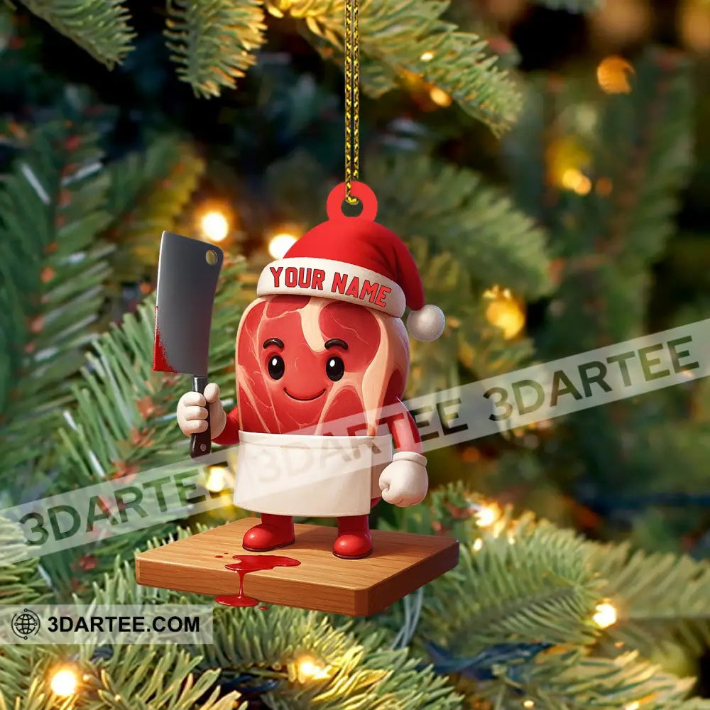 Christmas Meat Home Decor Christmas Ornament Personalized Ornament Ornament