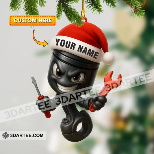 Christmas Mechanic Home Decor Christmas Ornament Personalized Ornament 3.54’’ / 1 Ornament Ornament