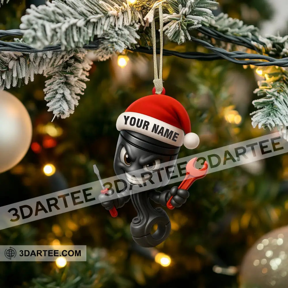 Christmas Mechanic Home Decor Christmas Ornament Personalized Ornament Ornament