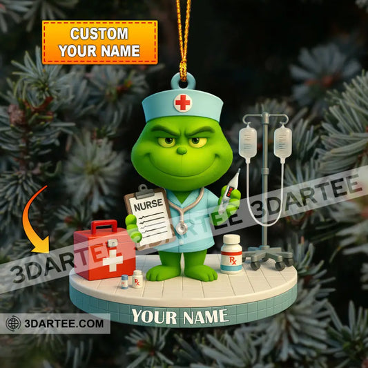 Christmas Nurse Home Decor Christmas Ornament Personalized Ornament Ornament