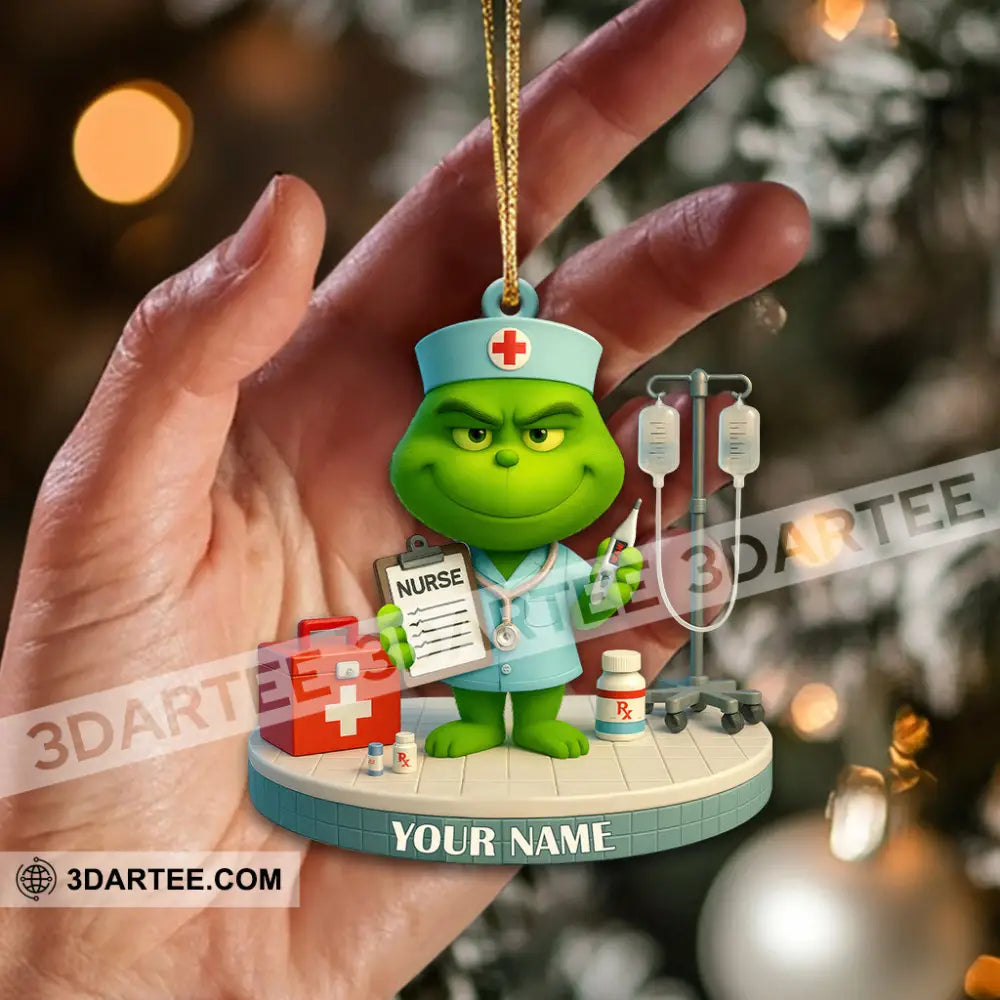 Christmas Nurse Home Decor Christmas Ornament Personalized Ornament Ornament