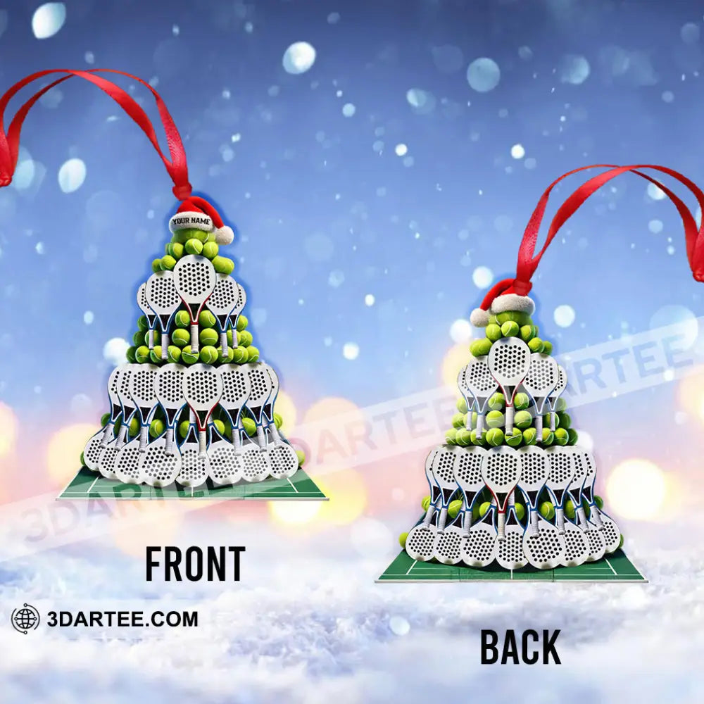 Christmas Padel Tree Home Decor Christmas Ornament Personalized Ornament Ornament