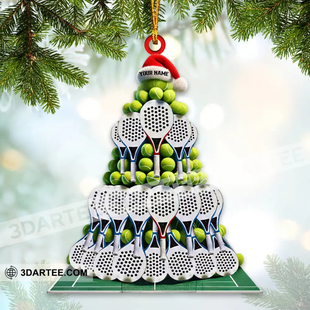 Christmas Padel Tree Home Decor Christmas Ornament Personalized Ornament Ornament
