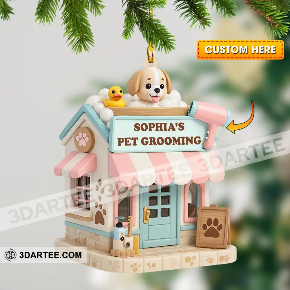 Christmas Pet Grooving Home Decor Christmas Ornament Personalized Ornament 3.54’’ / 1 Ornament Ornament
