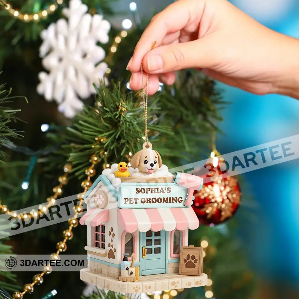 Christmas Pet Grooving Home Decor Christmas Ornament Personalized Ornament Ornament