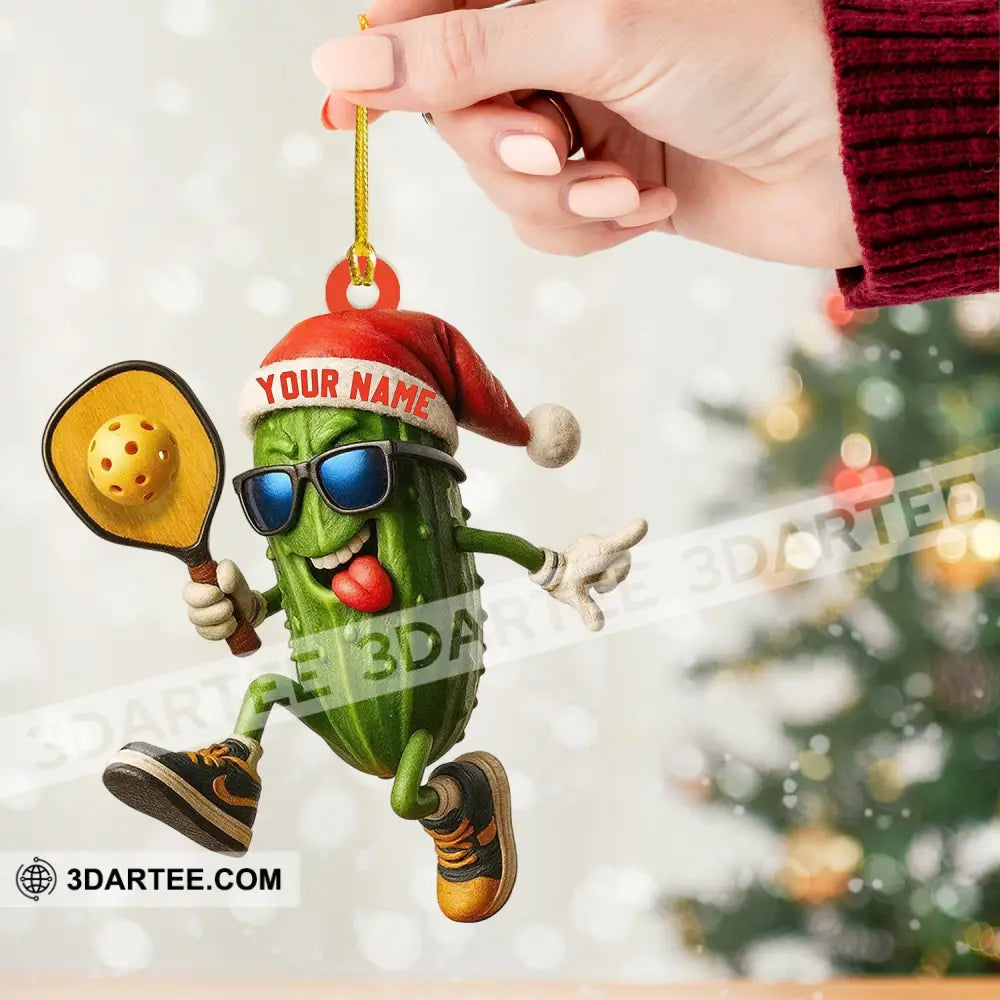 Christmas Pickleball Home Decor Christmas Ornament Personalized Ornament Ornament