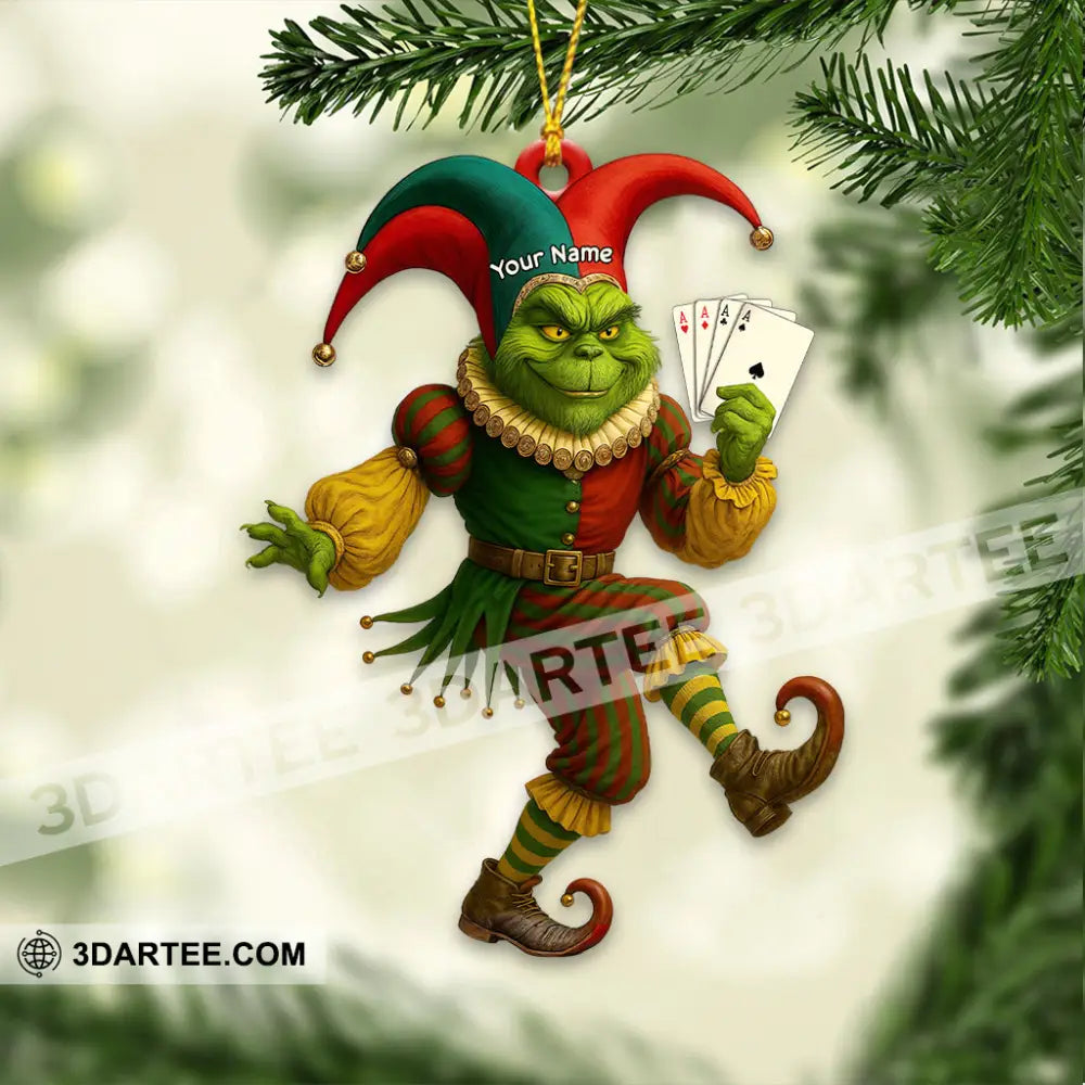 Christmas Poker Home Decor Christmas Ornament Personalized Ornament Ornament