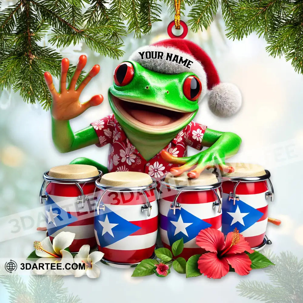 Christmas Puerto Rico Coqui Frog Home Decor Christmas Ornament Personalized Ornament Ornament