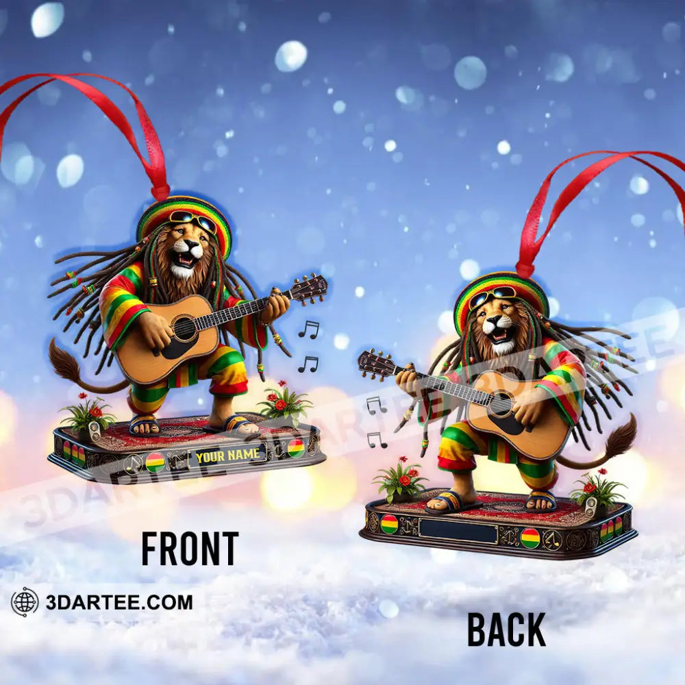 Christmas Reggae Music Lion Home Decor Christmas Ornament Personalized Ornament Ornament