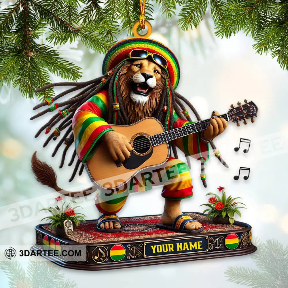 Christmas Reggae Music Lion Home Decor Christmas Ornament Personalized Ornament Ornament