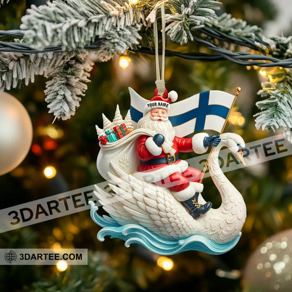 Christmas Santa Coming Home Decor Christmas Ornament Personalized Ornament Ornament