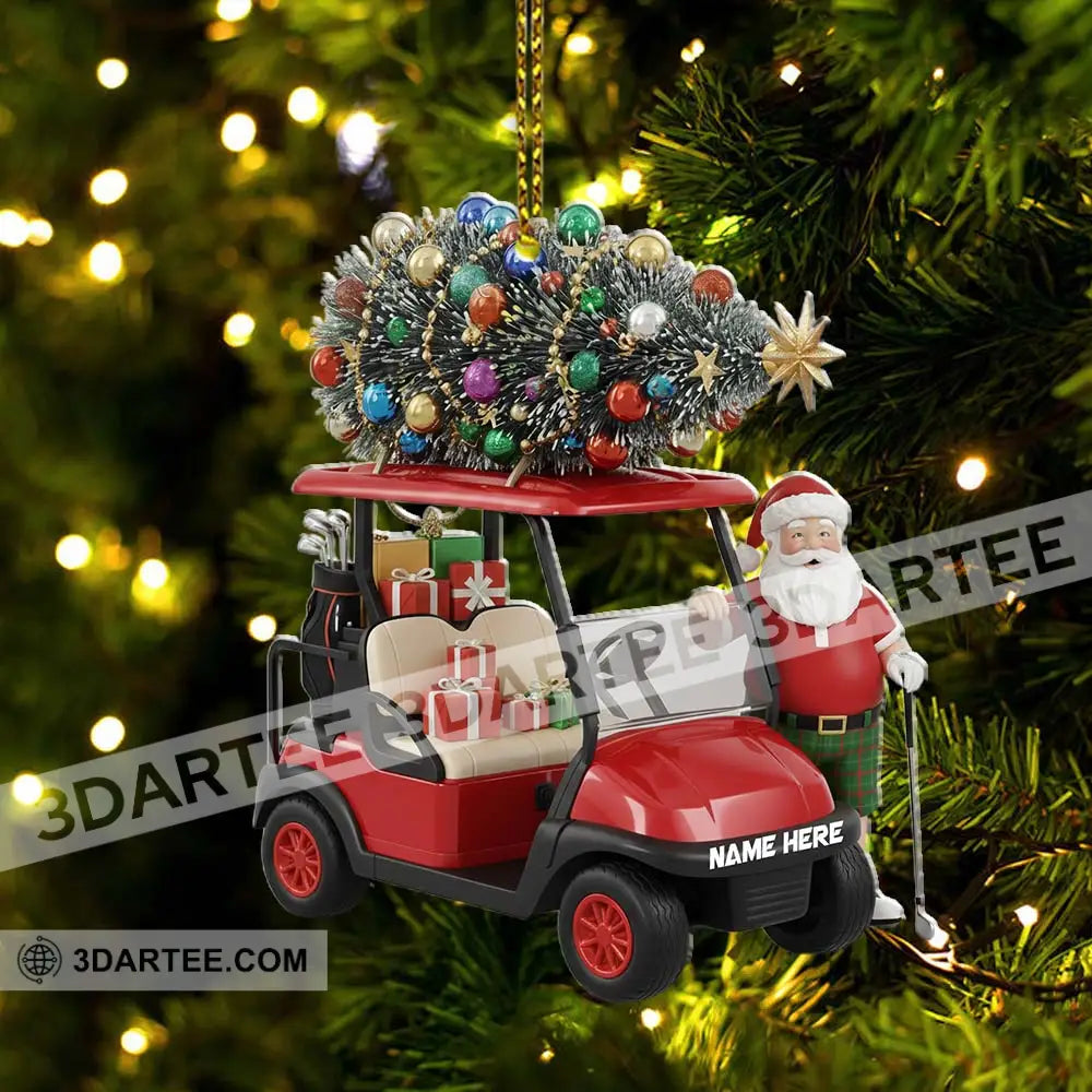 Christmas Santa Coming Home Decor Christmas Ornament Personalized Ornament Ornament