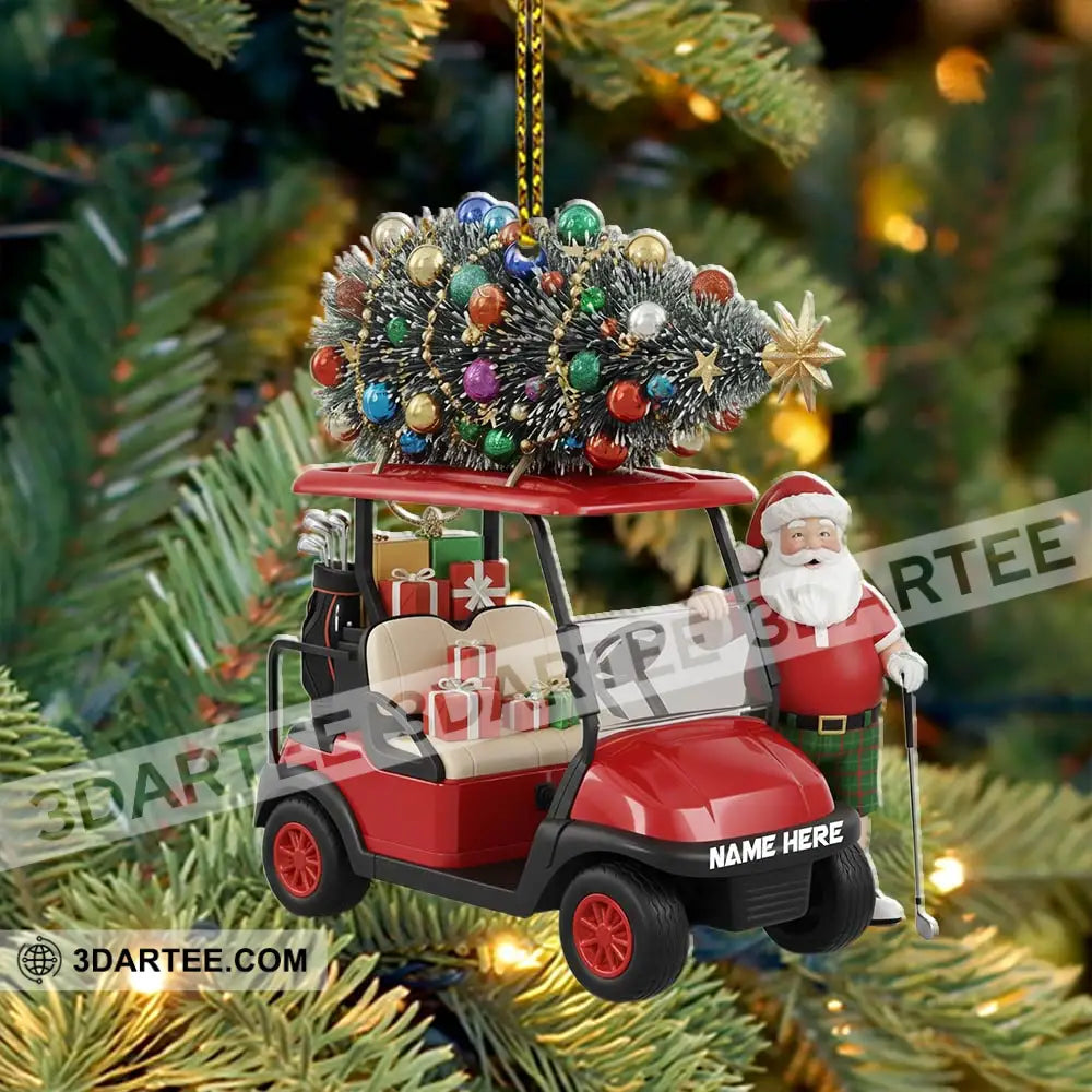 Christmas Santa Coming Home Decor Christmas Ornament Personalized Ornament Ornament